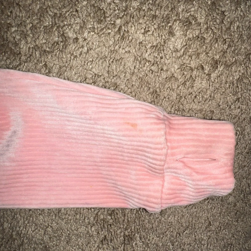 Btween girls size 8 Pink Velour soft hooded top and flare pants 2-set - Picture 3 of 6